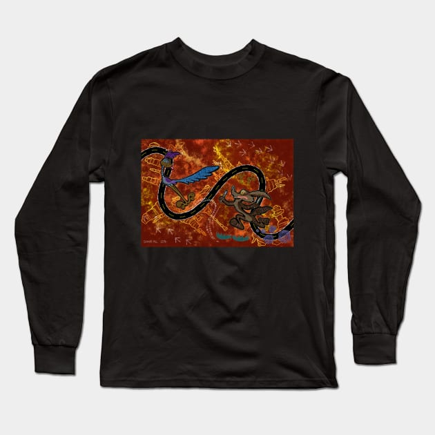 Road Runner Vs Wile E Coyote - Deadly Dreaming Long Sleeve T-Shirt by SammyHill